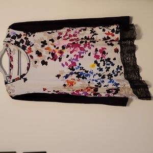 NWOT LOGO statement top with lace  NWOT